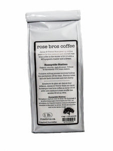 5 lb. Bag - Rose Bros Coffee, Sunnyside Station, Sumatra, Dark Roast